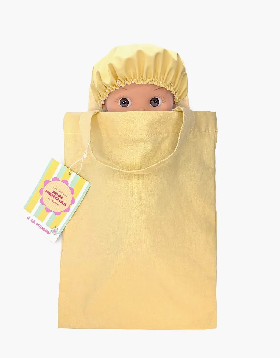 minikane poupee mini pancha basile avec ensemble bain dans tote bag