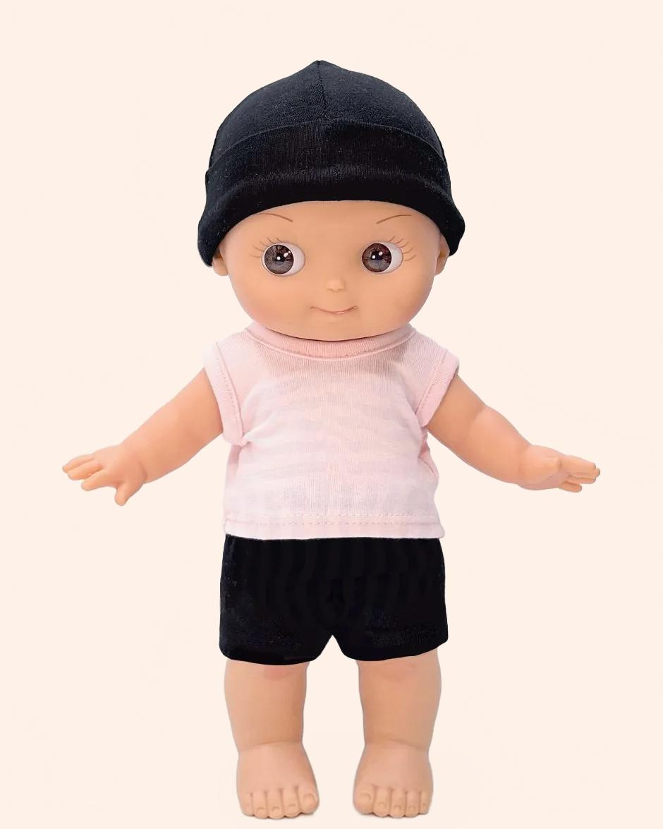 minikane poupee mini pancha basile avec tenue boxe pieds nus