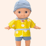 minikane poupee mini pancha basile avec tenue peinture pop corn pieds nus
