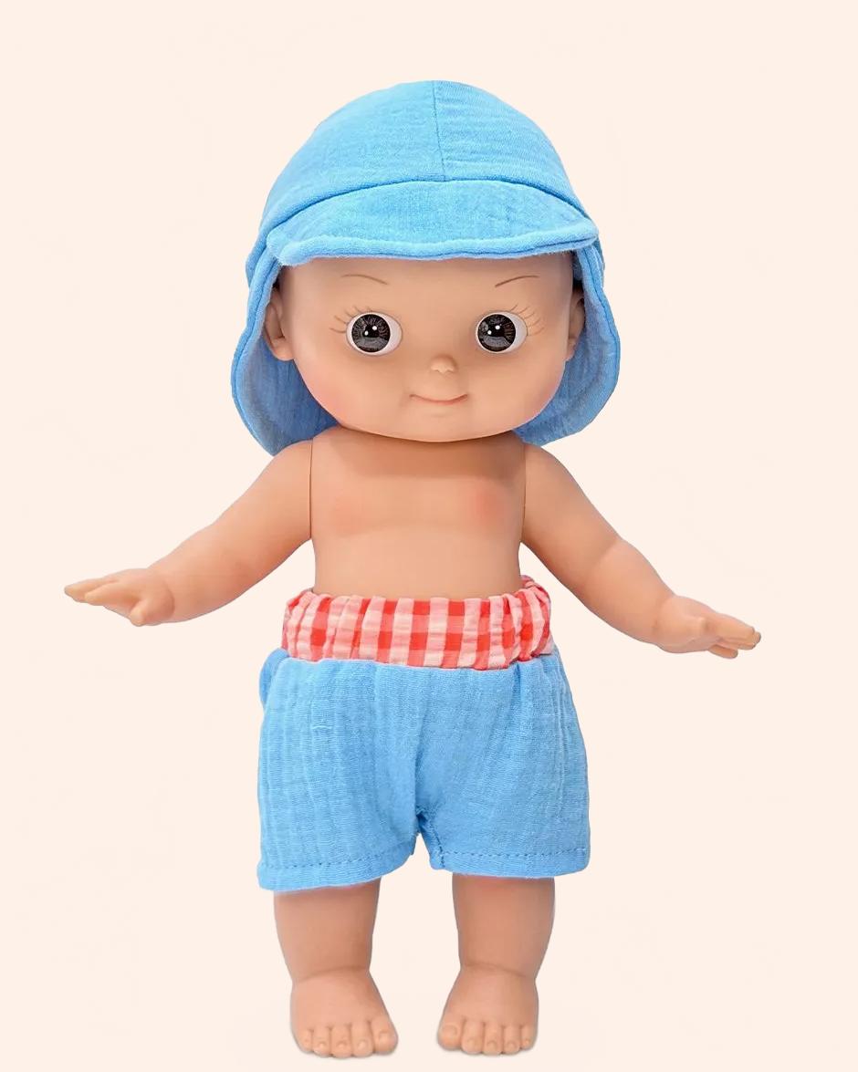 minikane poupee mini pancha basile avec tenue plage pieds nus