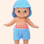 minikane poupee mini pancha basile avec tenue plage pieds nus