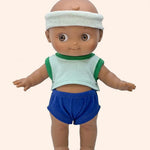 minikane poupee mini pancha noah avec tenue patins pieds nus