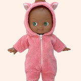 minikane poupee mini pancha prunelle avec ensemble cocooning licorne rose pieds nus 2