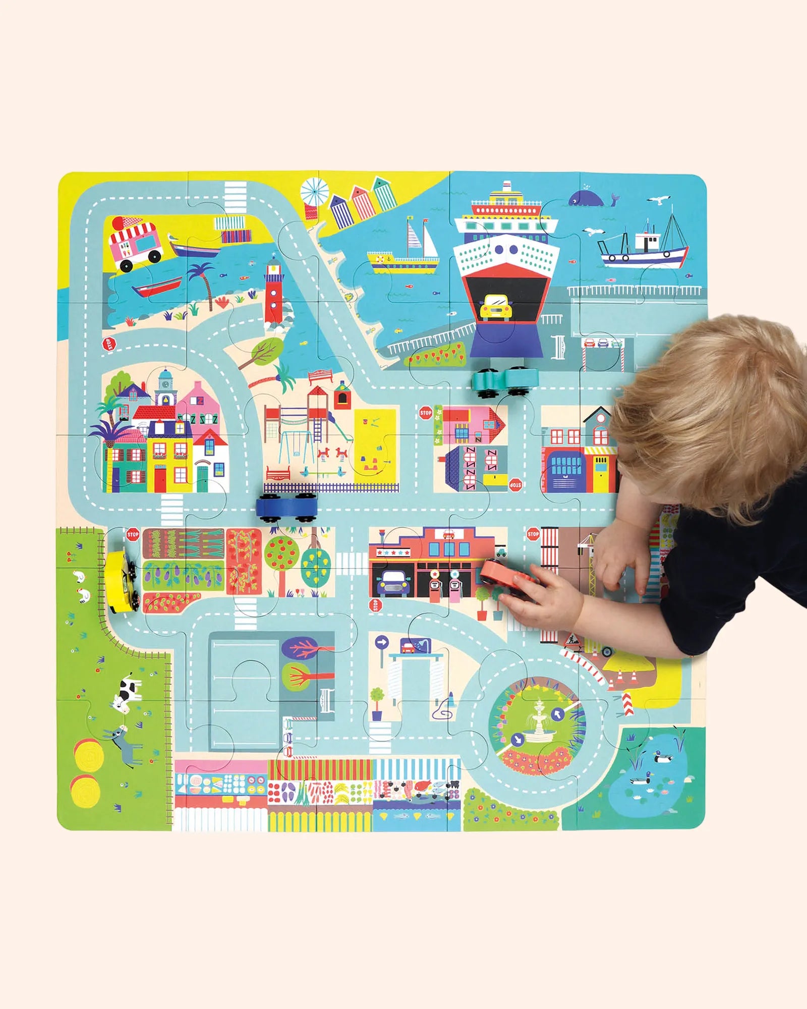 mon circuit de voiture puzzle   auzou 2