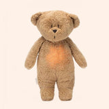 moonie  ourson nature bio avec sons lumieres cappuccino moonie 393066 A