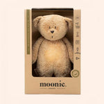 moonie  ourson nature bio avec sons lumieres cappuccino moonie 393066 F
