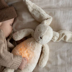 moonie lapin nature bio avec sons lumieres blanc polaire moonie 418294 OC