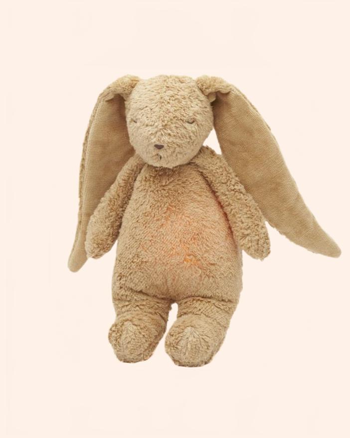 moonie lapin nature bio avec sons lumieres cappuccino moonie 418293 B