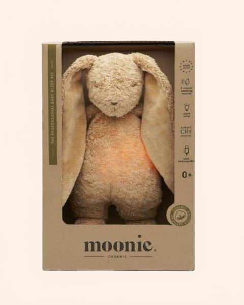 moonie lapin nature bio avec sons lumieres cappuccino moonie 418293 D