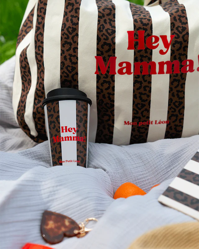 mug rayures leopard marron hey mamma 7