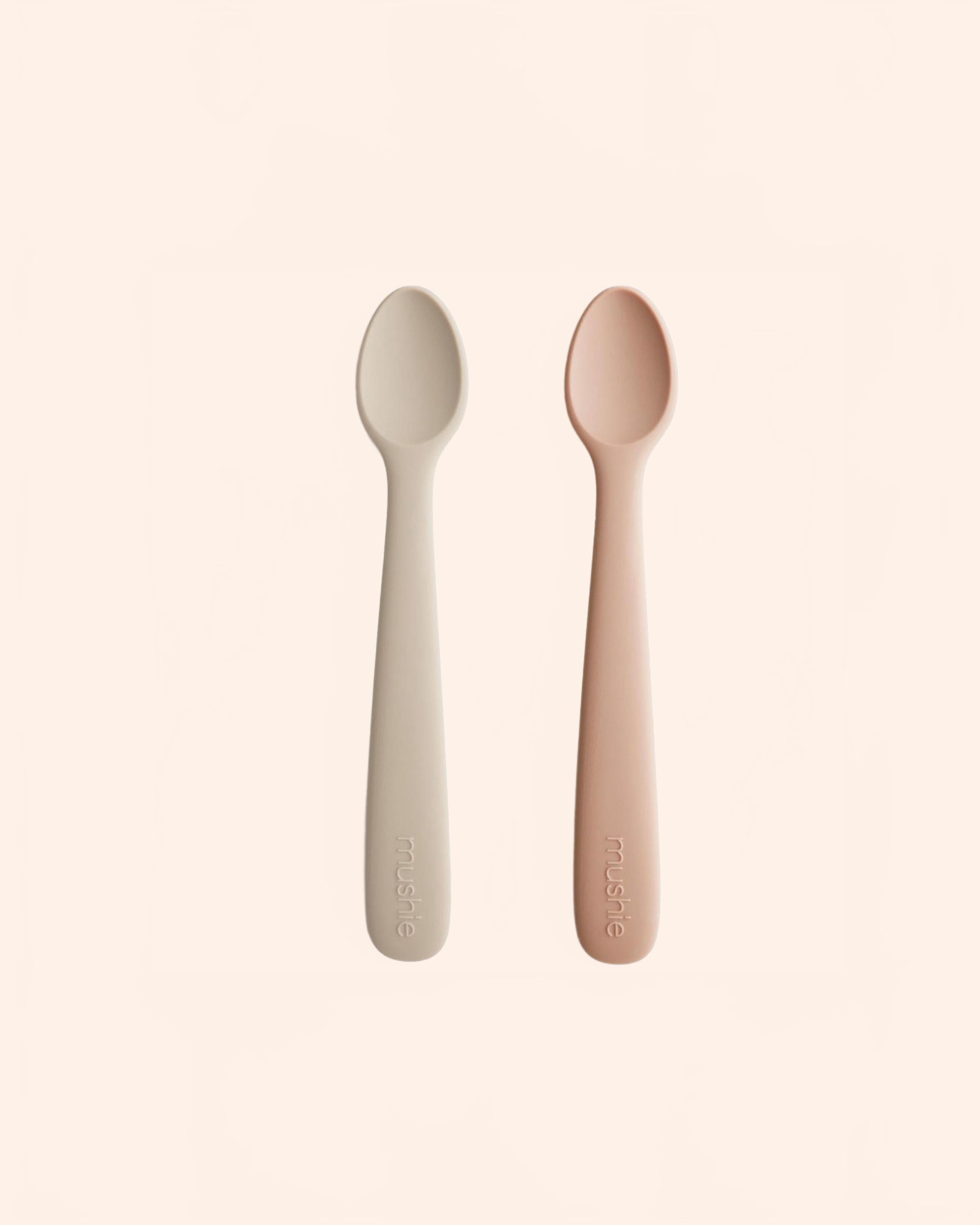 mushie  baby spoon  blushshifting sand mushie OA