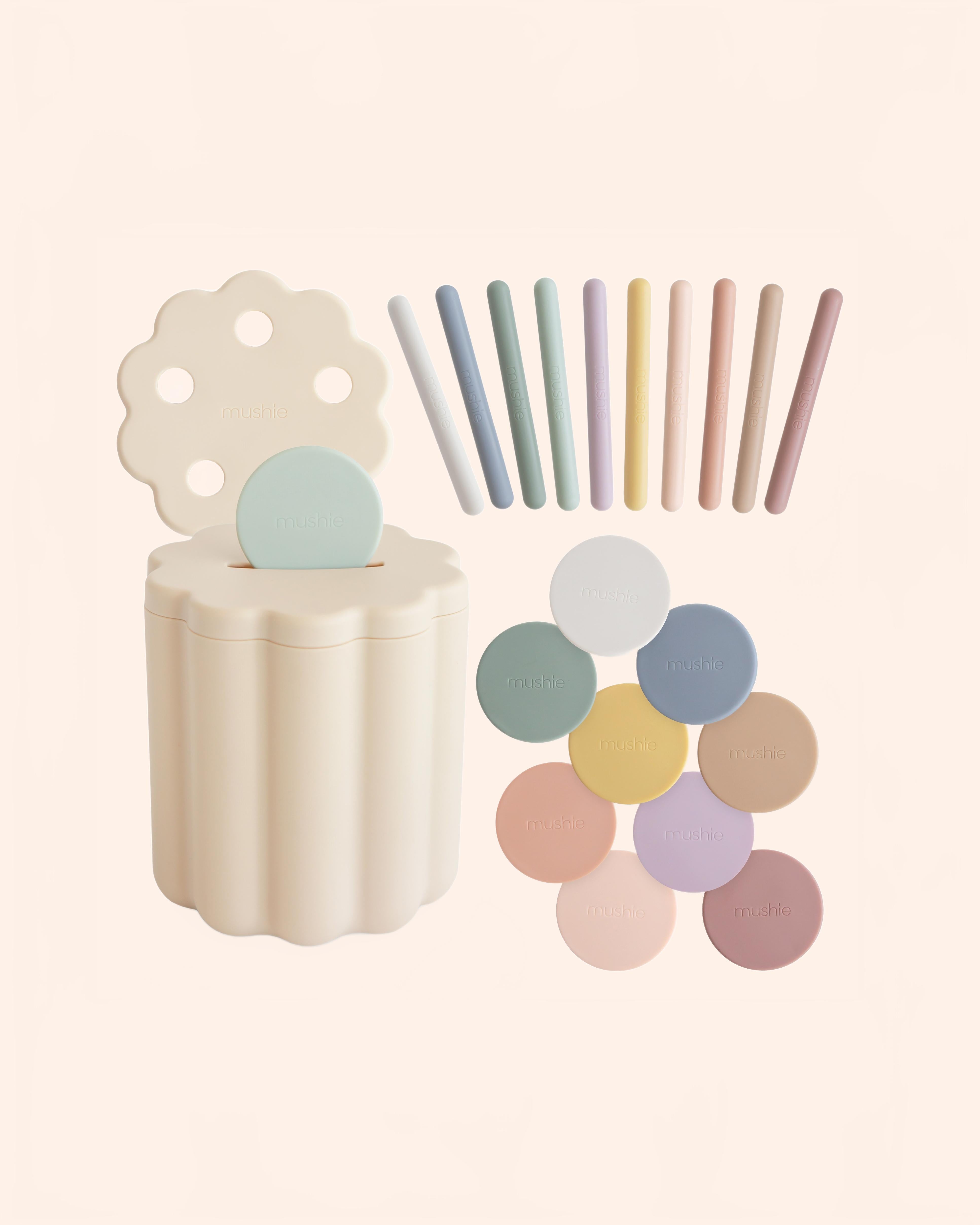 mushie  coin tube sorting set