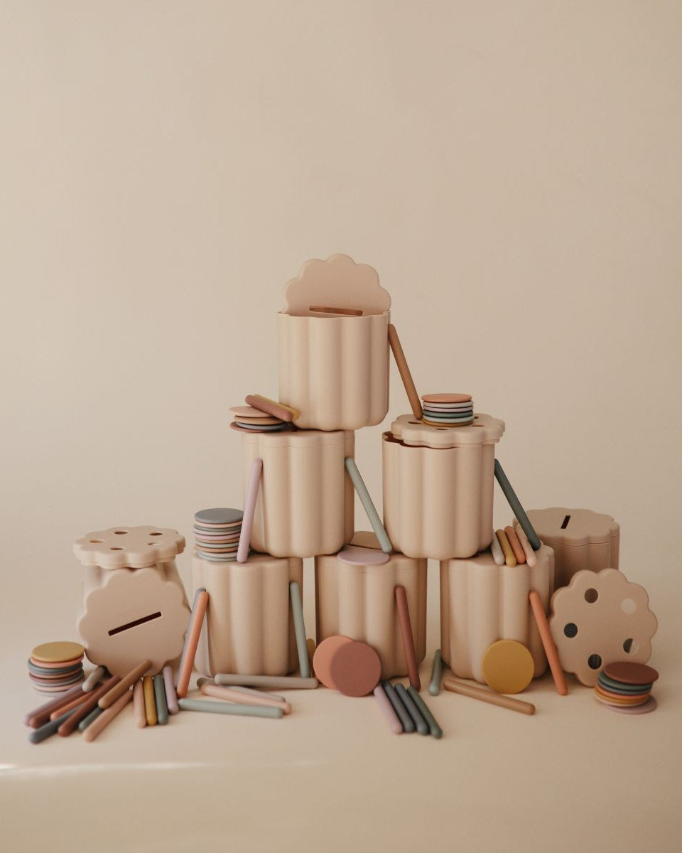 mushie  coin tube sorting set
