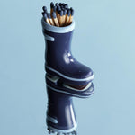paddywax wellington boot matches holder candles one size navy blue acc33eu 37361539252391