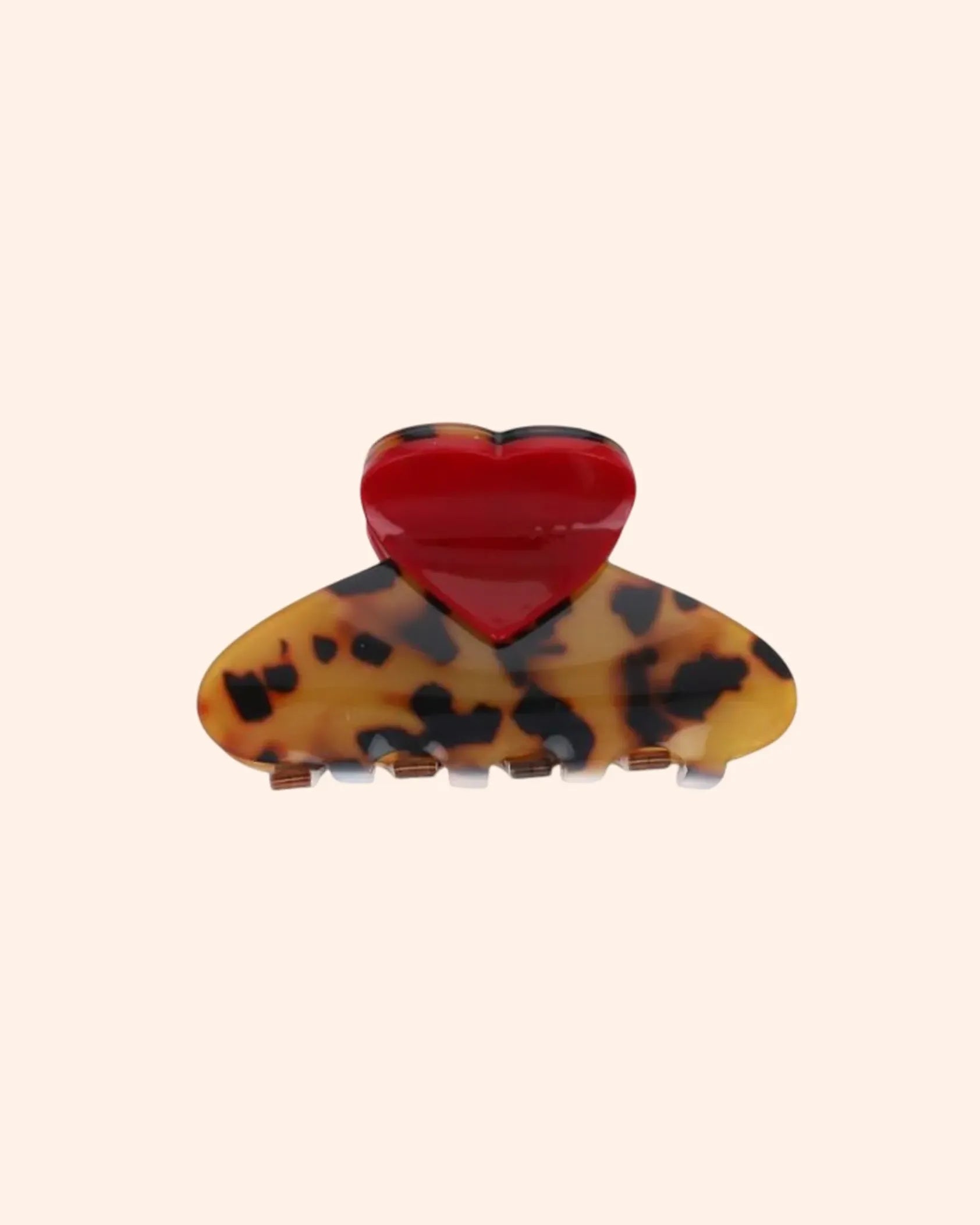 pince coeur rouge leopard   le petit souk 1
