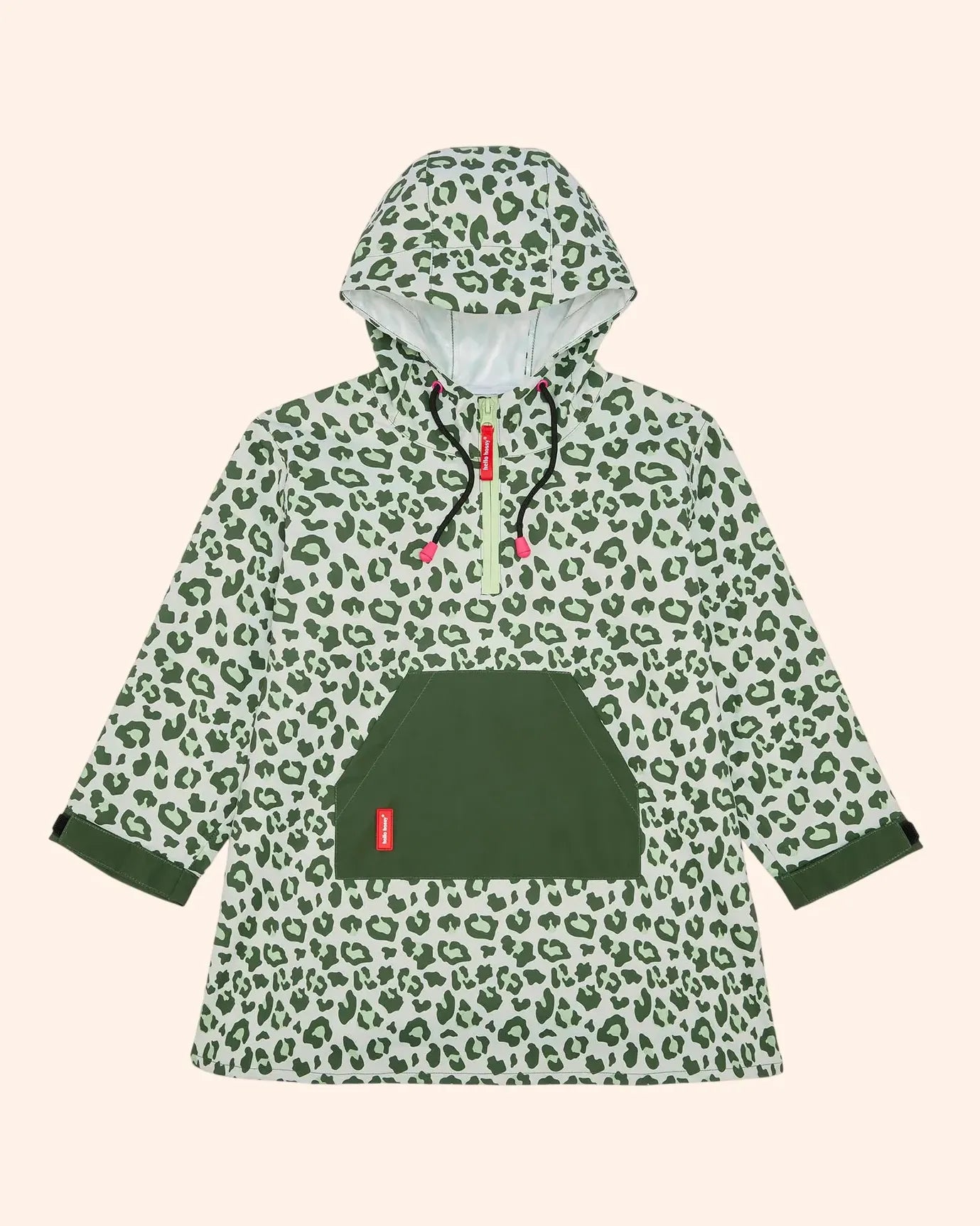 poncho de pluie green leopard   hello hossy 1