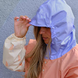 poncho poule party long sunrise vue cote femme capuche