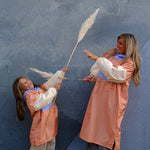 poncho poule party long sunrise vue cote femme fille 2 2