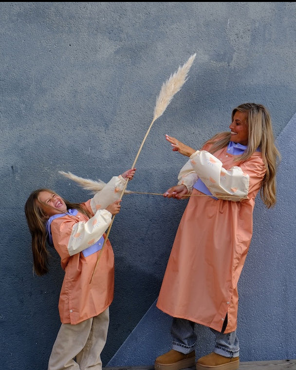 poncho poule party long sunrise vue cote femme fille 2 2