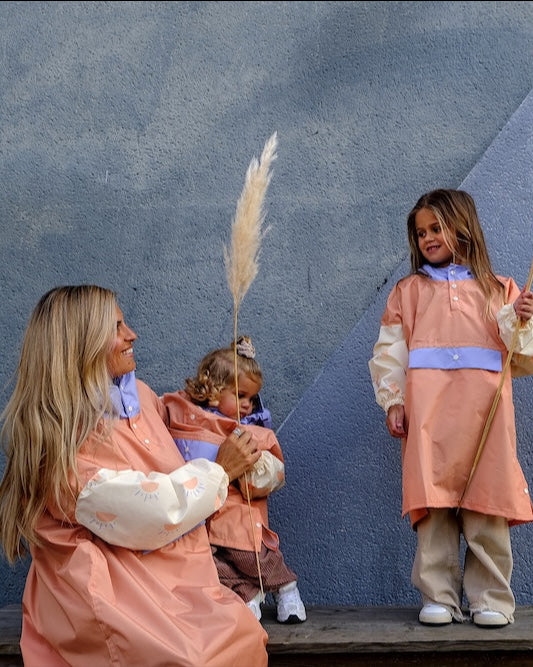 poncho poule party long sunrise vue cote femme fille 3