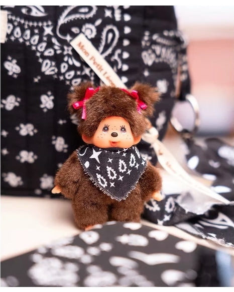 porte cles kiki fille bandana noir