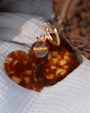 porte cles miroir leopard maman 3