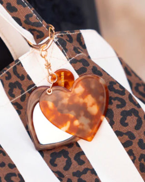 porte cles miroir leopard maman 4