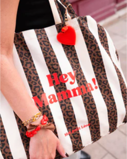 porte cles miroir rouge maman 2