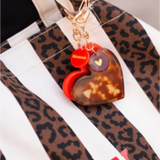porte cles miroir rouge maman 3