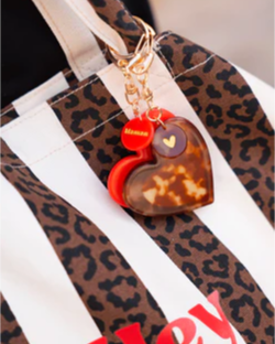 porte cles miroir rouge maman 3