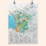 poster coloriage france omy suspendu blanc bleu