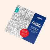 poster geant coloriage france omy packaging bleu