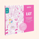 poster geant lily coloriage omy p image 46960 grande