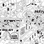 poster surf skate noir blanc omy
