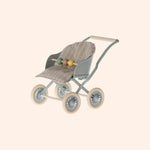 poussette bebe   bleu   maileg 3