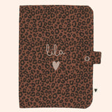 protege carnet de sante gaze leopard marron   atelier wagram 1