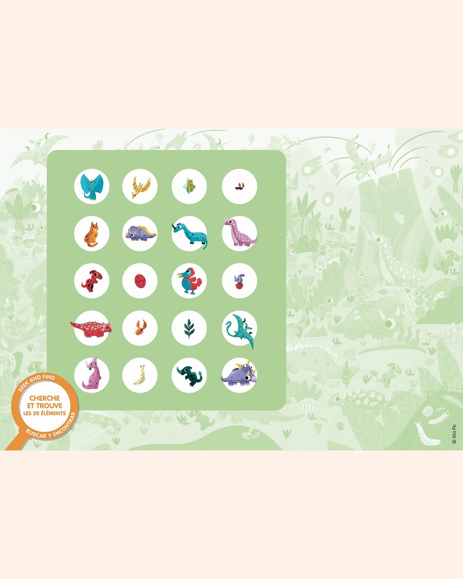 puzzle cherche et trouve   dinosaures   auzou 3