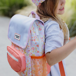 sac a dos eco responsable enfants imprime fleurs format carre hello hossy