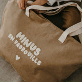 sac xl velours beige minus
