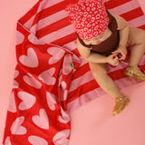serviette microfibre rose rouge 20 281 29