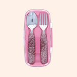 set couverts glitter rose   le petit souk 1