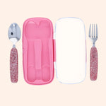 set couverts glitter rose   le petit souk 2