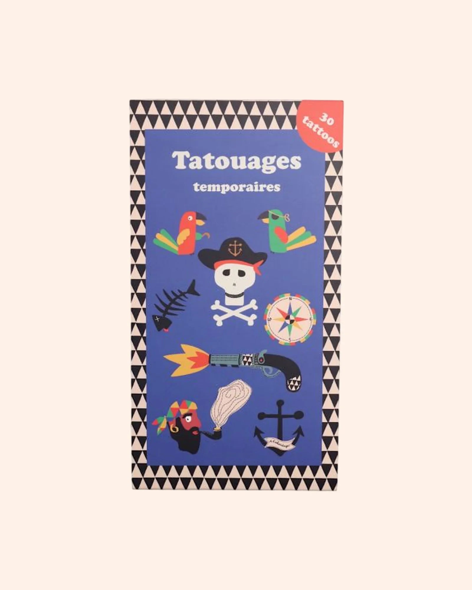 set de 2 planches de tatouages temporaires pirate   le petit souk 1