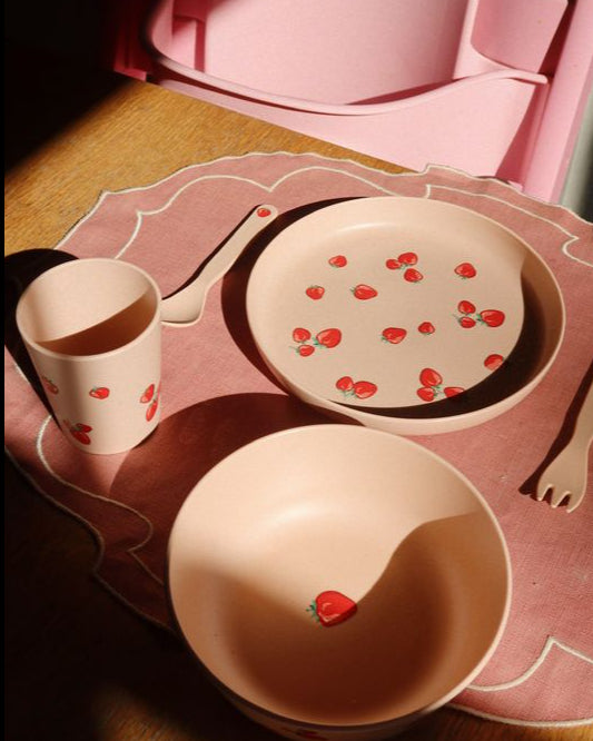 set repas fraise konges slojd bambinou lifestyle