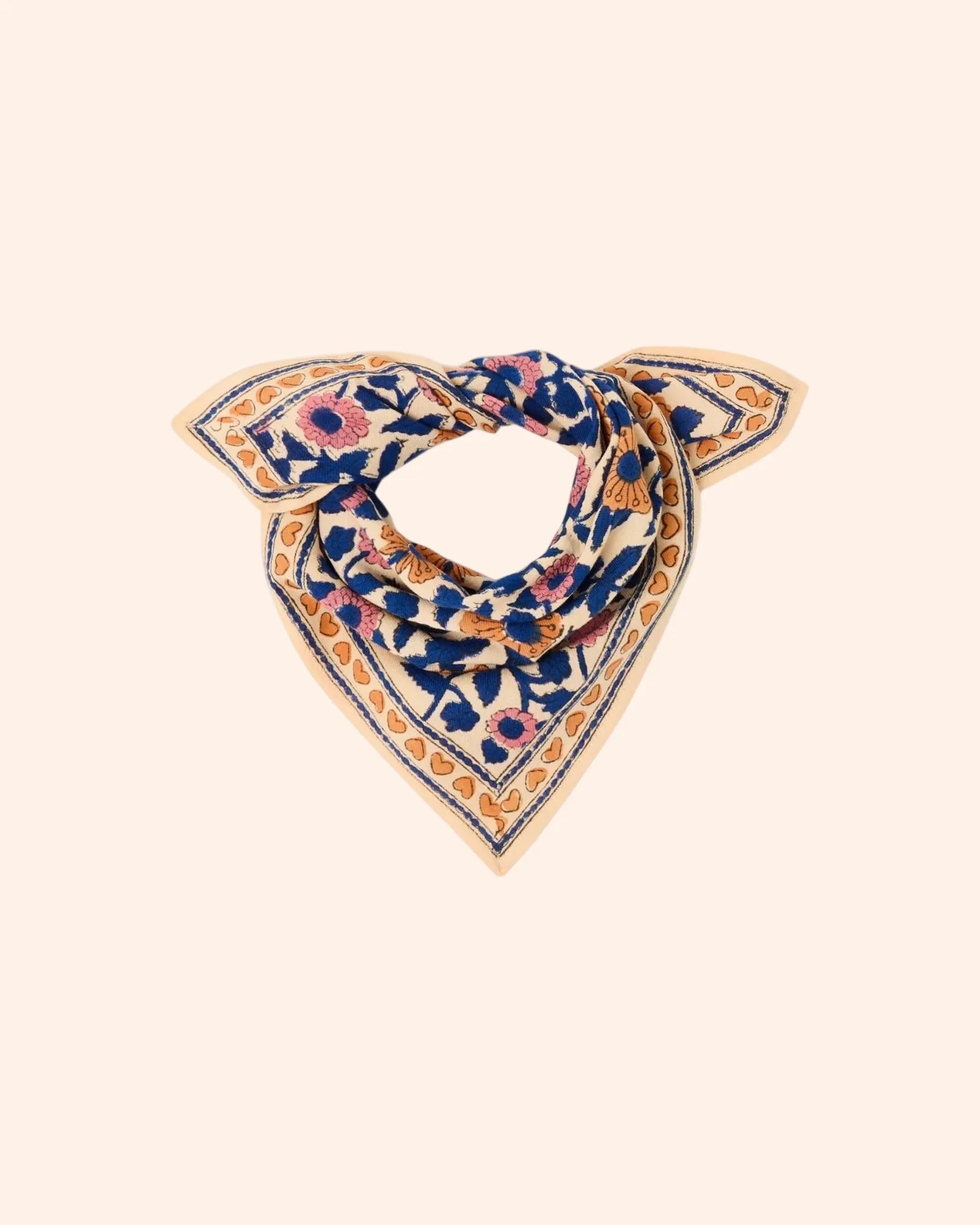 small foulard coton manika   coeur bleu royal   apaches 1