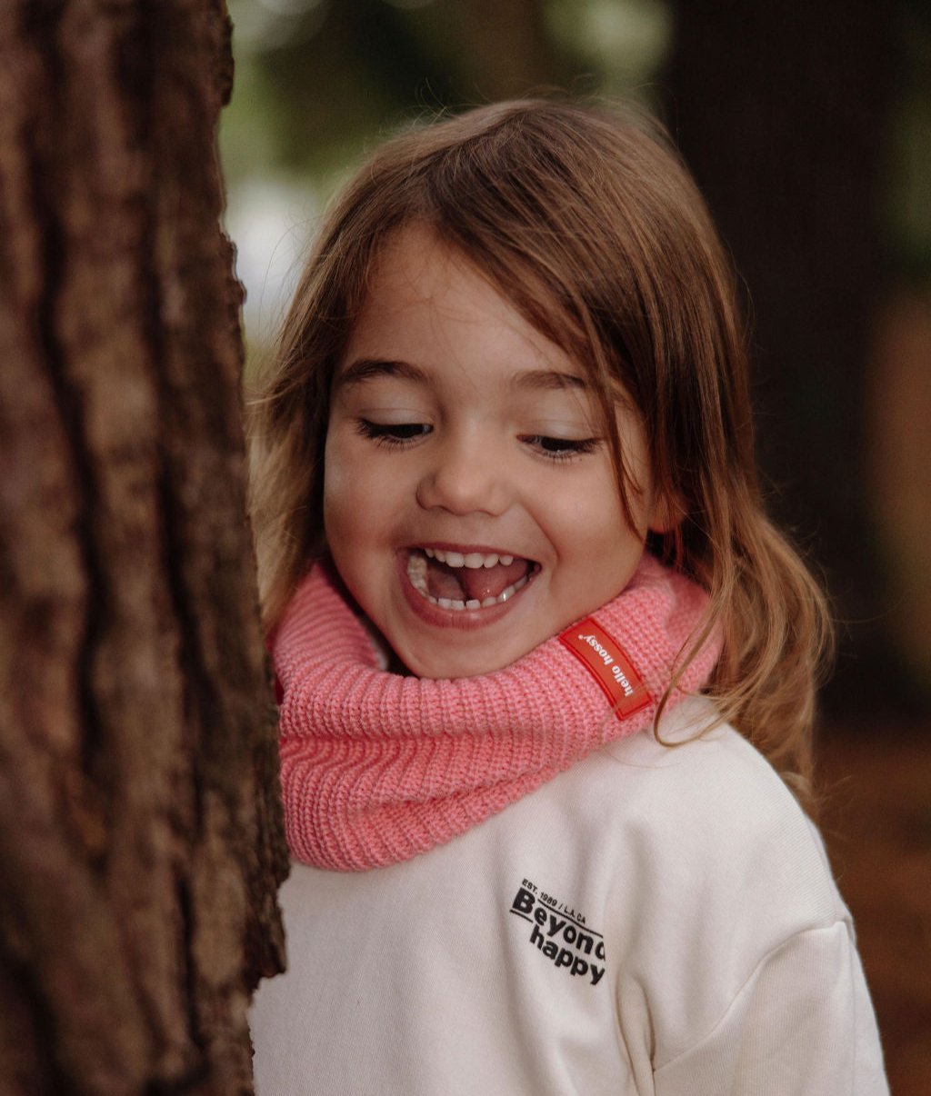 snood cocoon pink enfants bebes cool kids only hello hossy 212071