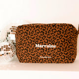 trousse coton leopard marron marraine 1
