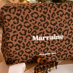 trousse coton leopard marron marraine 3