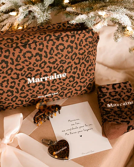 trousse coton leopard marron marraine 4