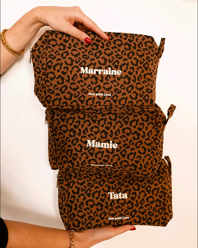 trousse coton leopard marron tata marraine mamie c5a26f8d 05b8 4bb7 9db2 8816ec09828d